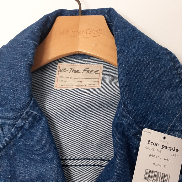 Free People Now or Never Long Sleeve Denim Jacket - Picture 5 of 9